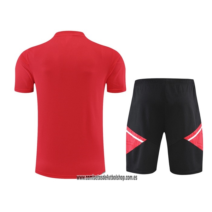 Chandal del Manchester United 22-23 Manga Corta Rojo - Pantalon Corto